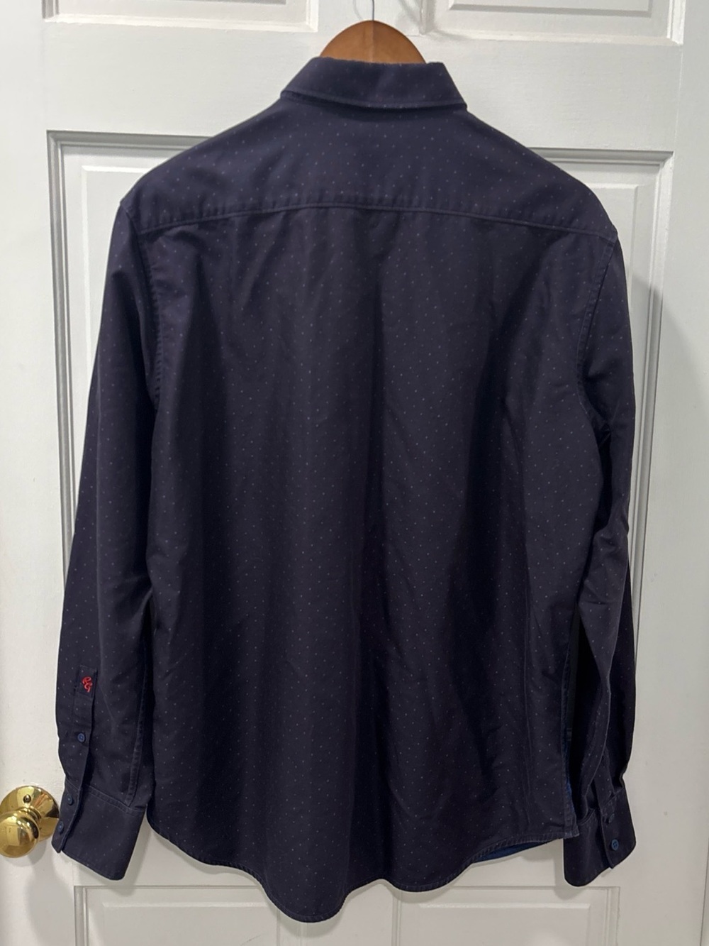 Robert Graham Men’s Reversible Button Down Shirt Size Large Blue 100% Cotton EUC - Picture 4 of 13